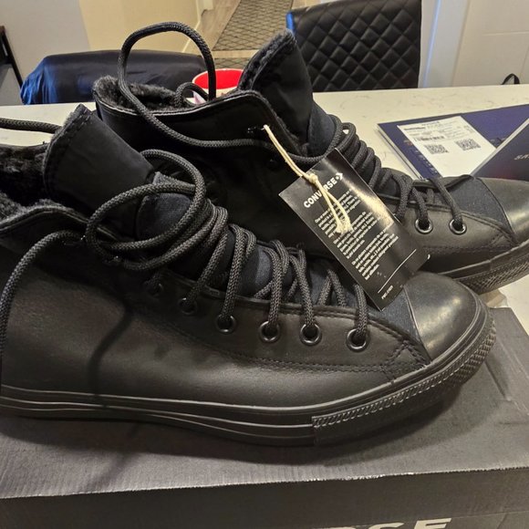 Converse Chuck Taylor Unisex Adults Winter Gore-Tex 165935C GTX Black MENS 10 - Picture 2 of 10